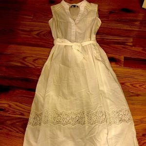 White lace pattern sundress 4